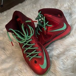Red Lebron 330 Christmas edition 2012 nike sneakers